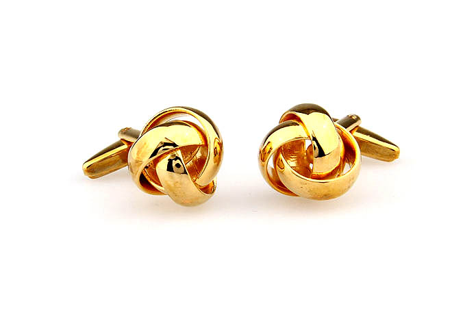  Gold Luxury Cufflinks Metal Cufflinks Knot Wholesale & Customized  CL667896