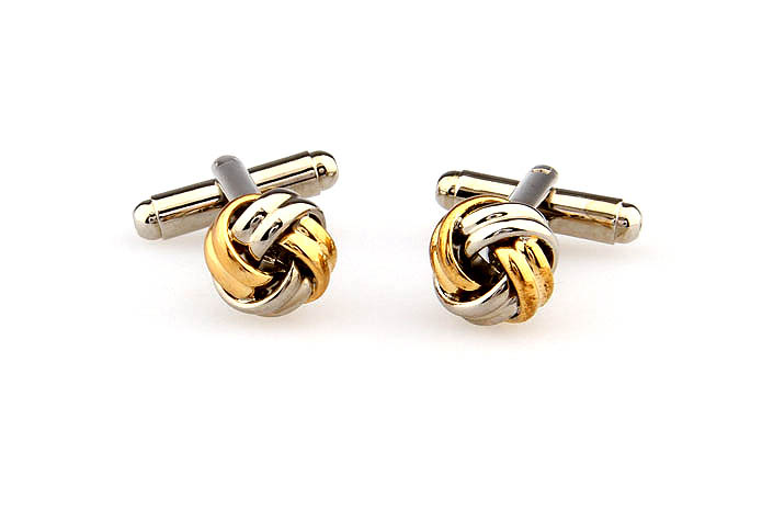 Gold Luxury Cufflinks Metal Cufflinks Knot Wholesale & Customized  CL667899