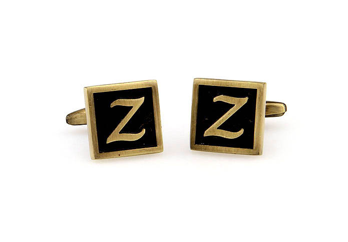 26 Letters Z Cufflinks  Bronzed Classic Cufflinks Metal Cufflinks Symbol Wholesale & Customized  CL667927