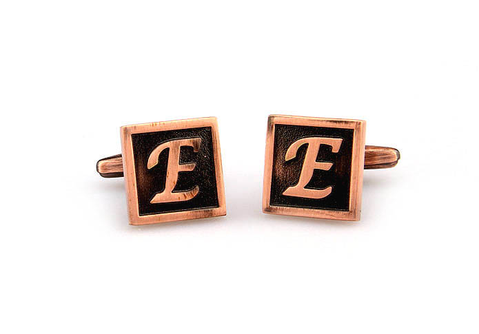 26 Letters E Cufflinks  Bronzed Classic Cufflinks Metal Cufflinks Symbol Wholesale & Customized  CL667932