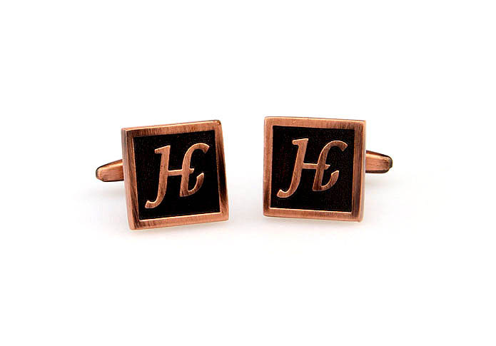 26 Letters H Cufflinks  Bronzed Classic Cufflinks Metal Cufflinks Symbol Wholesale & Customized  CL667935
