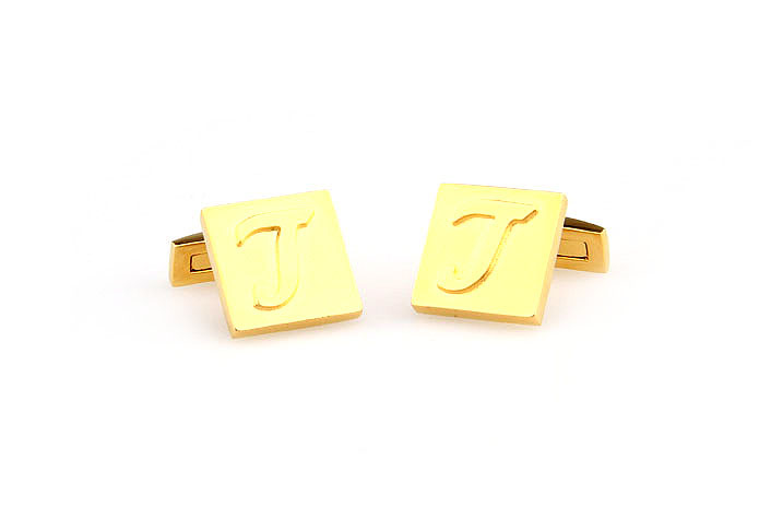 26 Letters L Cufflinks  Gold Luxury Cufflinks Metal Cufflinks Symbol Wholesale & Customized  CL668040