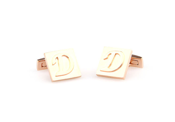 26 Letters D Cufflinks  Bronzed Classic Cufflinks Metal Cufflinks Symbol Wholesale & Customized  CL668077