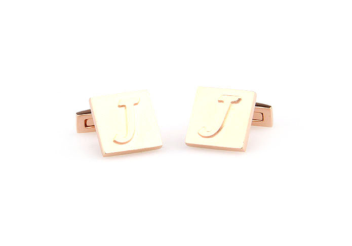 26 Letters J Cufflinks  Bronzed Classic Cufflinks Metal Cufflinks Symbol Wholesale & Customized  CL668083