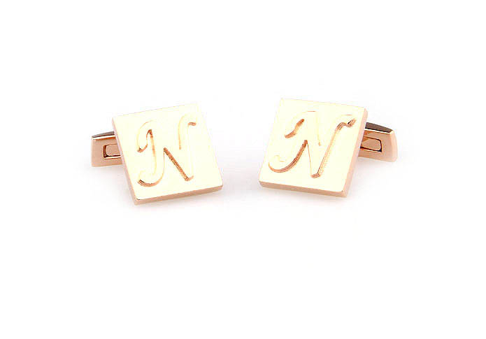 26 Letters N Cufflinks  Bronzed Classic Cufflinks Metal Cufflinks Symbol Wholesale & Customized  CL668087