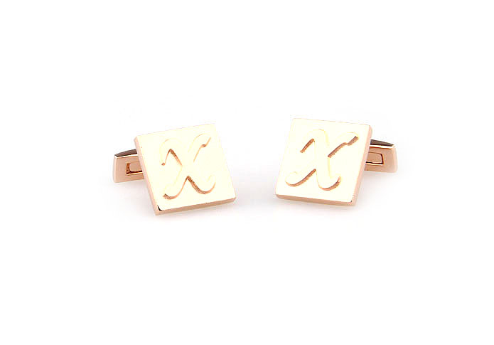 26 Letters X Cufflinks  Bronzed Classic Cufflinks Metal Cufflinks Symbol Wholesale & Customized  CL668096