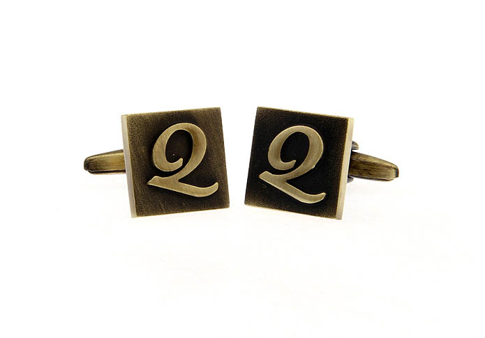 26 Letters Q Cufflinks  Bronzed Classic Cufflinks Metal Cufflinks Symbol Wholesale & Customized  CL668205