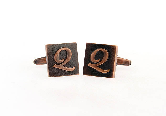 26 Letters Q Cufflinks  Bronzed Classic Cufflinks Metal Cufflinks Symbol Wholesale & Customized  CL668259
