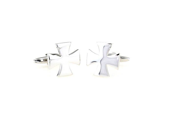 Cross Cufflinks  Silver Texture Cufflinks Metal Cufflinks Religious and Zen Wholesale & Customized  CL671399