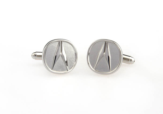 Acura Cars marked Cufflinks  Silver Texture Cufflinks Metal Cufflinks Symbol Wholesale & Customized  CL671511