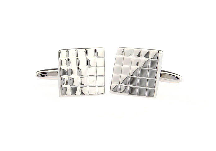  Silver Texture Cufflinks Metal Cufflinks Wholesale & Customized  CL671515