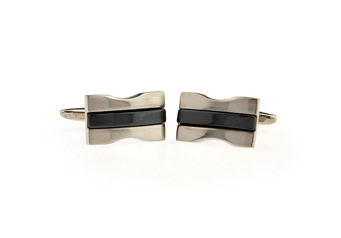 Gray Steady Cufflinks Metal Cufflinks Wholesale & Customized  CL671536