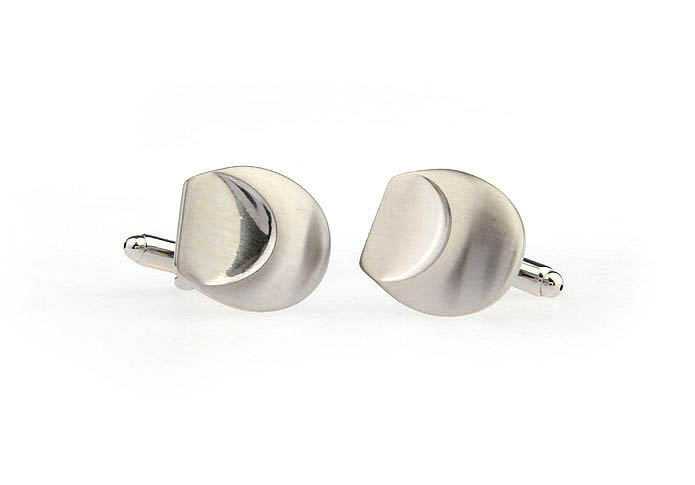  Silver Texture Cufflinks Metal Cufflinks Funny Wholesale & Customized  CL671588