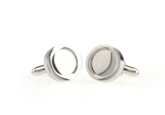  Silver Texture Cufflinks Metal Cufflinks Wholesale & Customized  CL671600