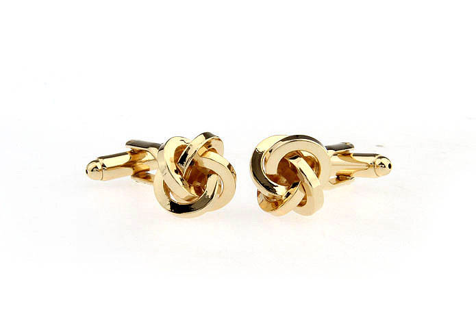  Gold Luxury Cufflinks Metal Cufflinks Knot Wholesale & Customized  CL671618