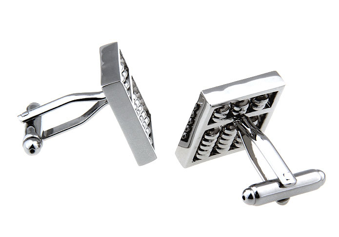 Chinese abacus Cufflinks  Silver Texture Cufflinks Metal Cufflinks Tools Wholesale & Customized  CL671800