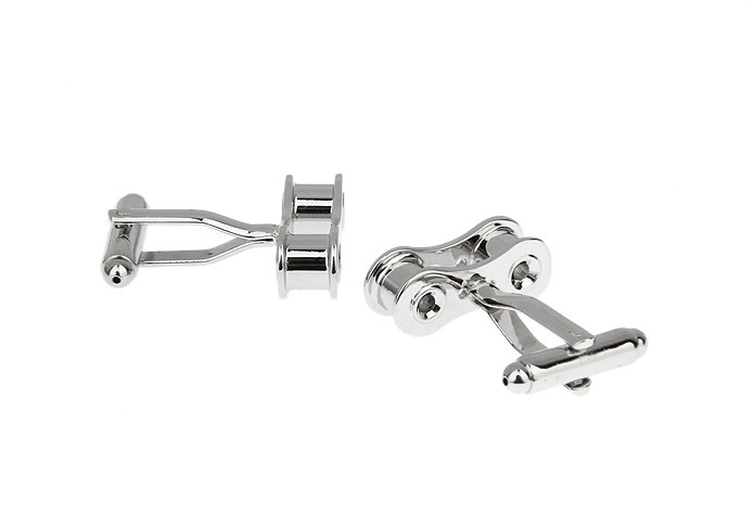 Chain Cufflinks Silver Texture Cufflinks Metal Cufflinks Transportation Wholesale & Customized CL671859