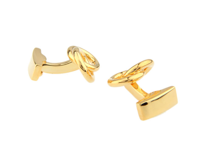  Gold Luxury Cufflinks Metal Cufflinks Knot Wholesale & Customized  CL720867