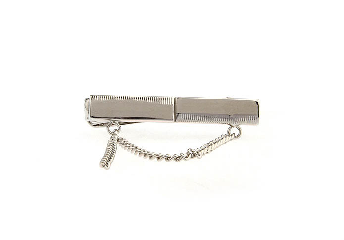  Silver Texture Tie Clips Metal Tie Clips Wholesale & Customized  CL850774