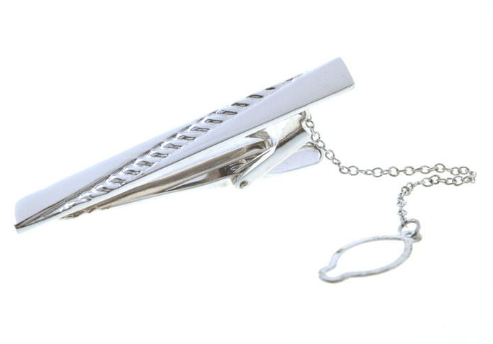  Silver Texture Tie Clips Metal Tie Clips Wholesale & Customized  CL851008