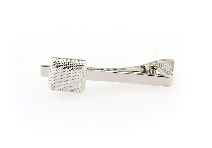  Silver Texture Tie Clips Metal Tie Clips Funny Wholesale & Customized  CL860816