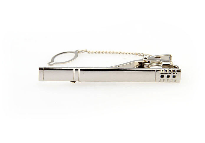  Silver Texture Tie Clips Metal Tie Clips Wholesale & Customized  CL860835