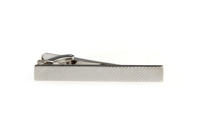  Silver Texture Tie Clips Metal Tie Clips Wholesale & Customized  CL860883