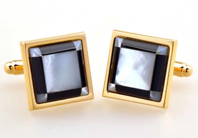 Gold Luxury Cufflinks Shell Cufflinks Wholesale & Customized CL655226