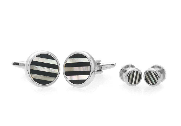 The collar Suit Cuff Links  Black White Suit Cuff Links Suit Cuff Links Wholesale & Customized  CL971116
