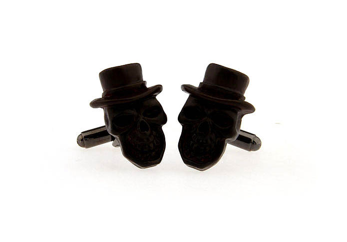 Skull Cufflinks  Khaki Dressed Cufflinks Woodcarving Cufflinks Skull Wholesale & Customized  CL671280