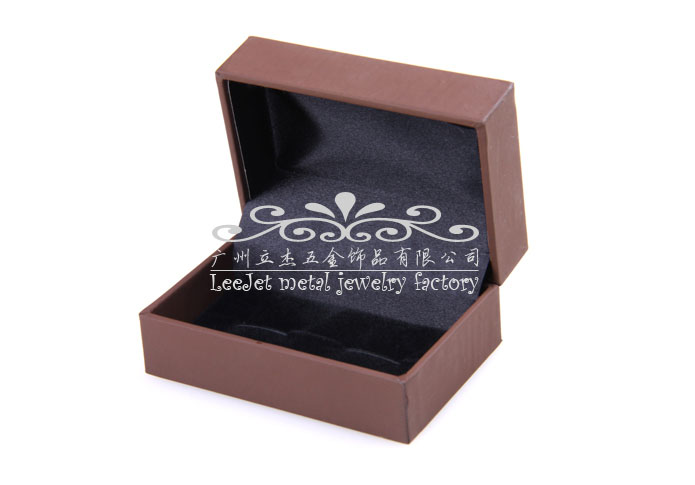 Imitation leather + Plastic Cufflinks Boxes  Khaki Dressed Cufflinks Boxes Cufflinks Boxes Wholesale & Customized  CL210423