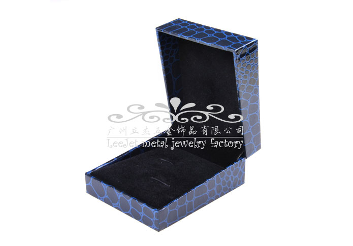 Imitation leather + Plastic Cufflinks Boxes  Blue Elegant Cufflinks Boxes Cufflinks Boxes Wholesale & Customized  CL210426