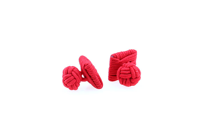  Red Festive Cufflinks Silk Cufflinks Knot Wholesale & Customized  CL640796