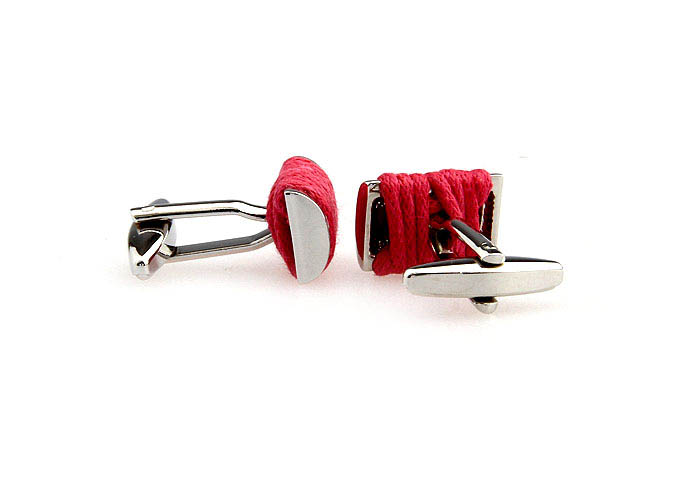 Woolen Cufflinks  Red Festive Cufflinks Silk Cufflinks Funny Wholesale & Customized  CL651190