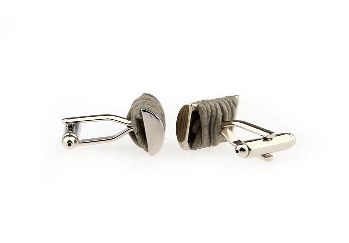 Woolen Cufflinks  Gray Steady Cufflinks Silk Cufflinks Wholesale & Customized  CL651193