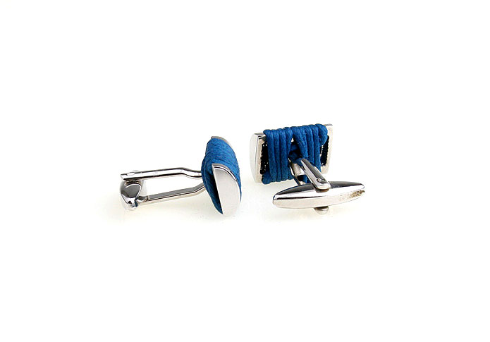 Woolen Cufflinks  Blue Elegant Cufflinks Silk Cufflinks Wholesale & Customized  CL651196