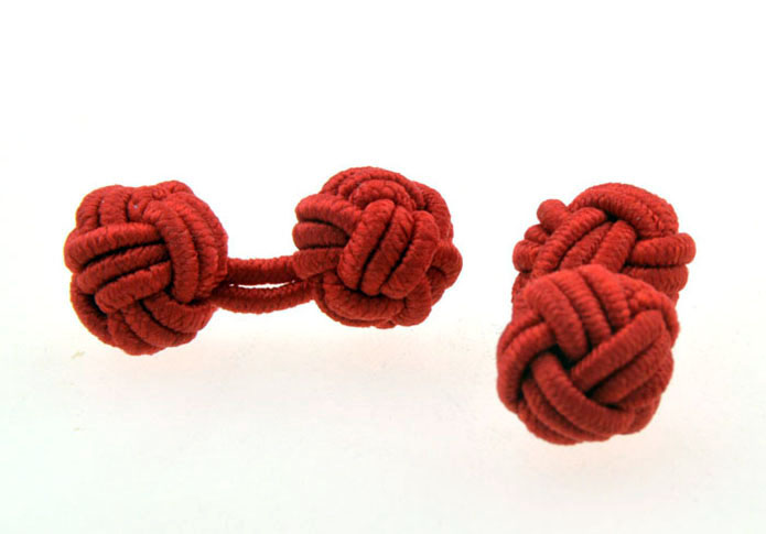  Red Festive Cufflinks Silk Cufflinks Knot Wholesale & Customized  CL656114