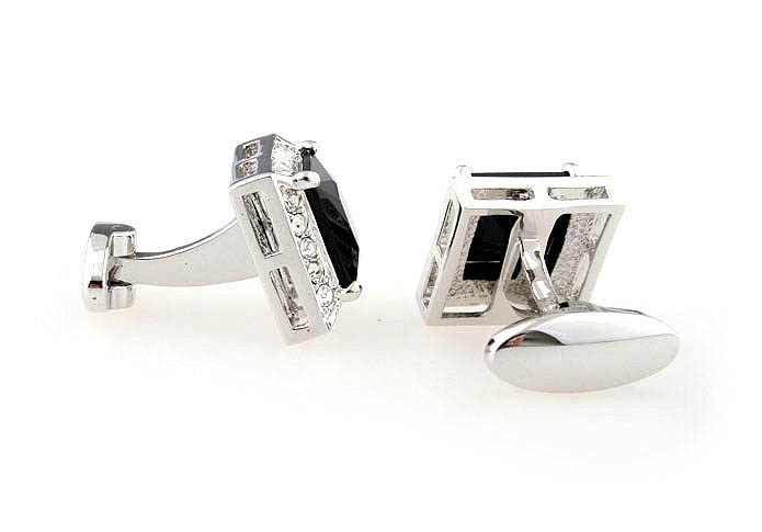  Black White Cufflinks Crystal Cufflinks Wholesale & Customized  CL641079