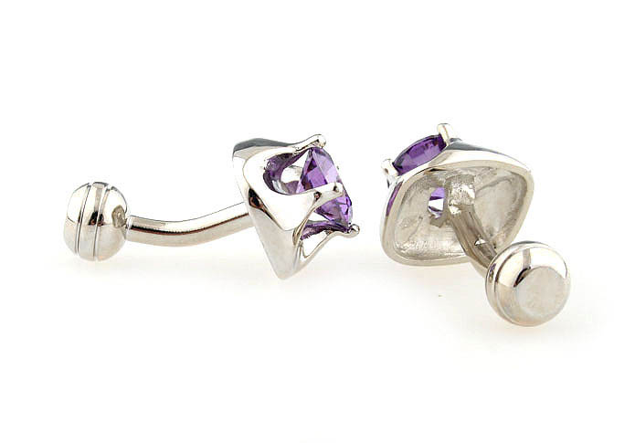  Purple Romantic Cufflinks Crystal Cufflinks Wholesale & Customized  CL641082