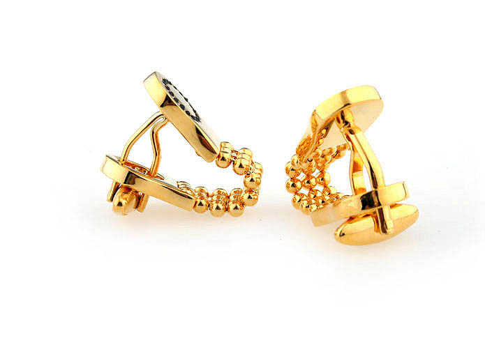 Chain Cufflinks  Gold Luxury Cufflinks Crystal Cufflinks Funny Wholesale & Customized  CL641095