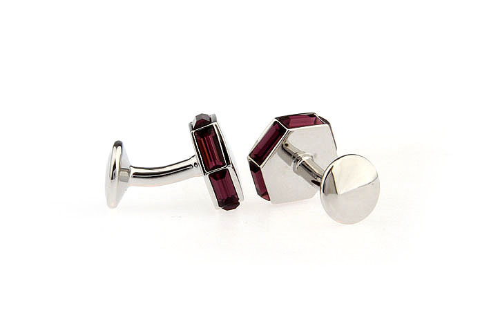  Purple Romantic Cufflinks Crystal Cufflinks Wholesale & Customized  CL652096