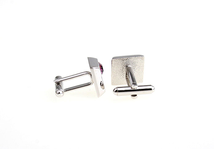 5MM square diamond amethyst Cufflinks  Purple Romantic Cufflinks Crystal Cufflinks Wholesale & Customized  CL652307