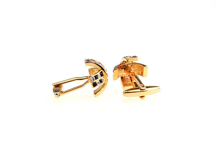  Gold Luxury Cufflinks Crystal Cufflinks Wholesale & Customized  CL652339