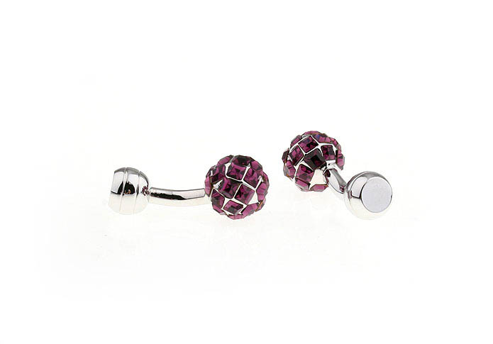  Purple Romantic Cufflinks Crystal Cufflinks Wholesale & Customized  CL652434