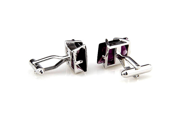  Purple Romantic Cufflinks Crystal Cufflinks Wholesale & Customized  CL652498