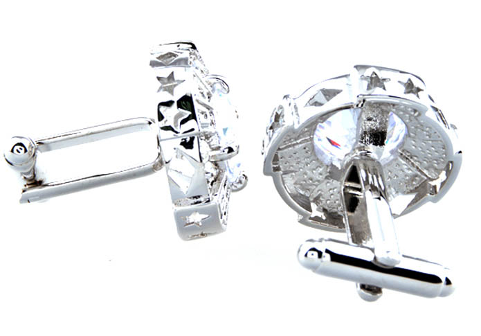  White Purity Cufflinks Crystal Cufflinks Wholesale & Customized  CL653591