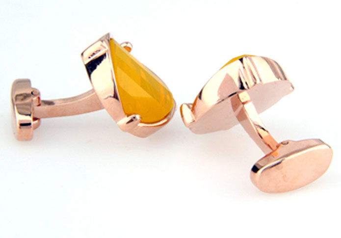 Gold Luxury Cufflinks Crystal Cufflinks Wholesale & Customized CL655131