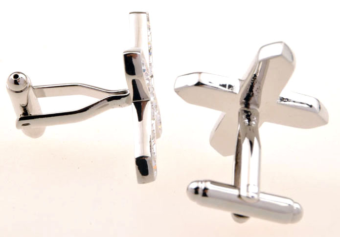 Cross Cufflinks White Purity Cufflinks Crystal Cufflinks Religious and Zen Wholesale & Customized CL655539