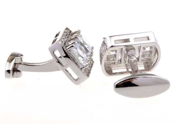 White Purity Cufflinks Crystal Cufflinks Wholesale & Customized CL655546