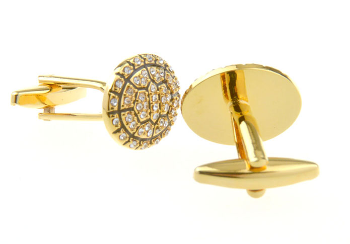  Gold Luxury Cufflinks Crystal Cufflinks Wholesale & Customized  CL656315